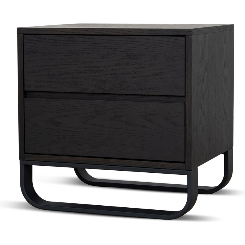 CST12098-BB 55cm Bedside Table - Dark Walnut