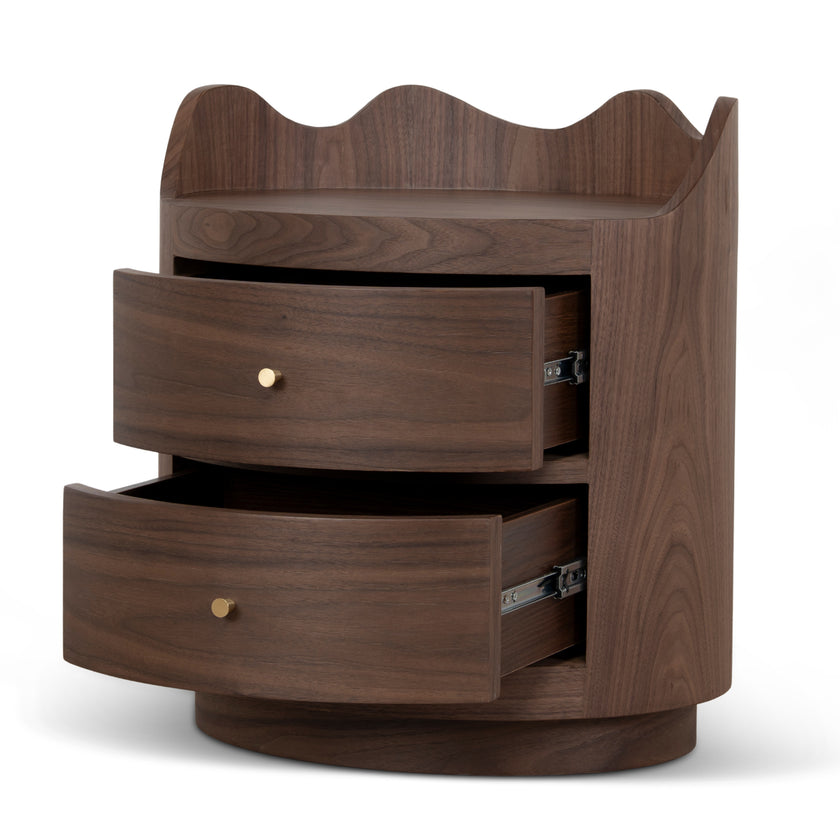 CST12143-DW 51cm Bedside Table - Walnut