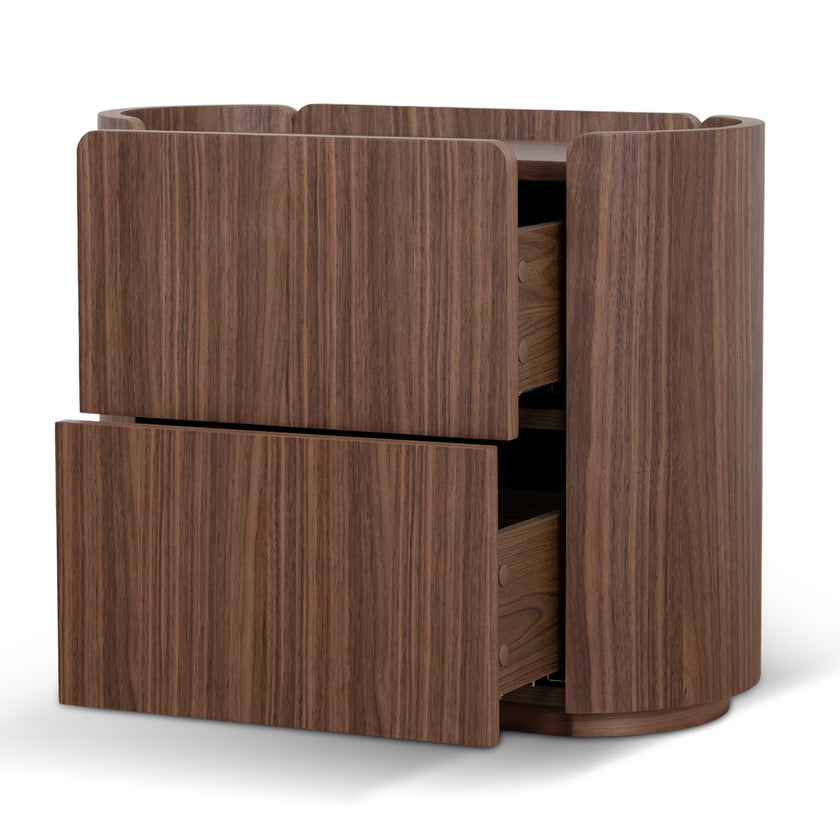 CST12276-CN 60cm Bedside Table - Walnut
