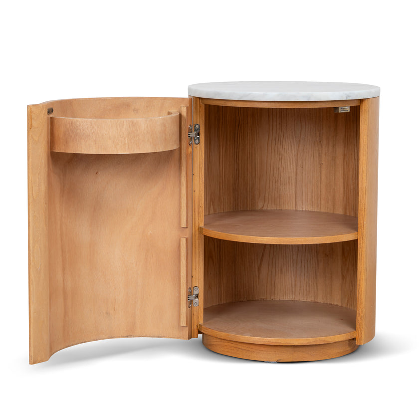 CST12355-NI Round Bedside Table - Natural