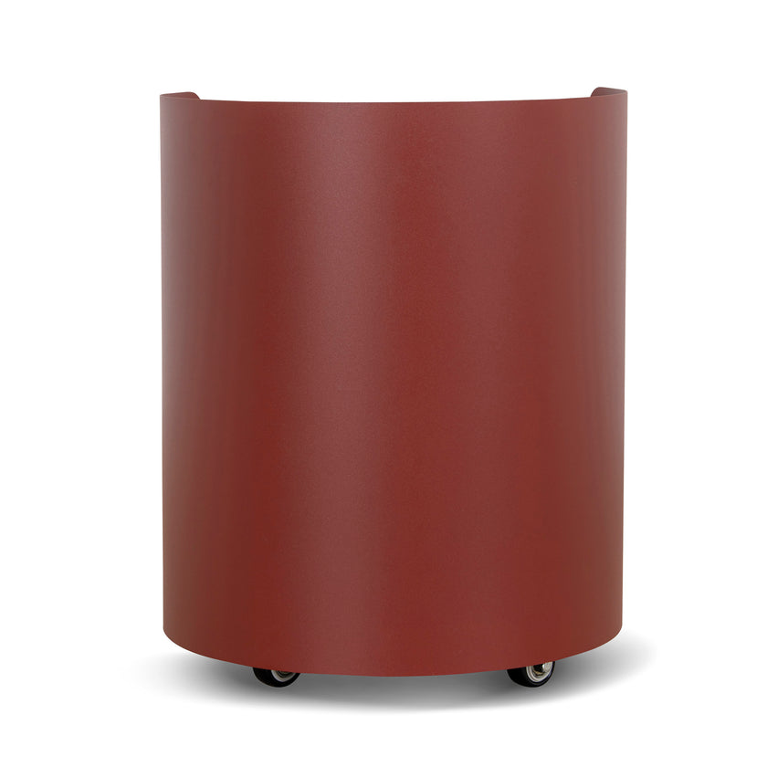 CST12706-BC 37cm Round Side Table - Burgundy Red