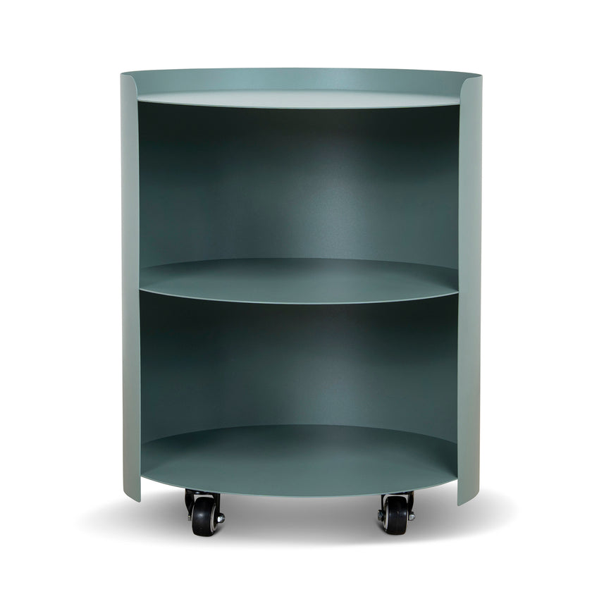 CST12707-BC 37cm Round Side Table - Sage Green