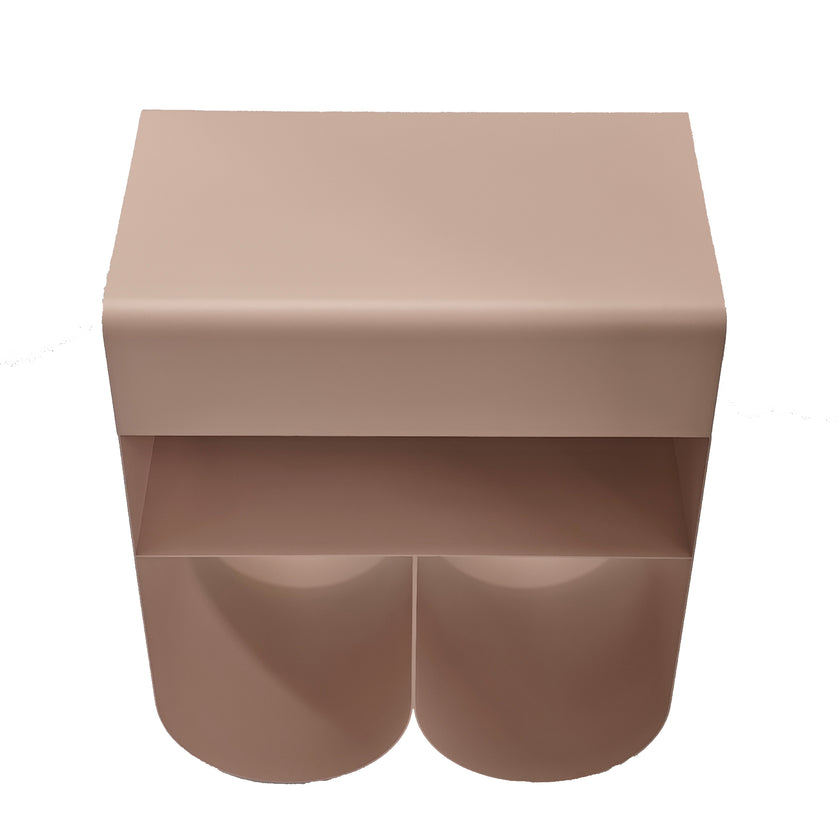 CST12710-BC 40cm Side Table - Rose Smoke