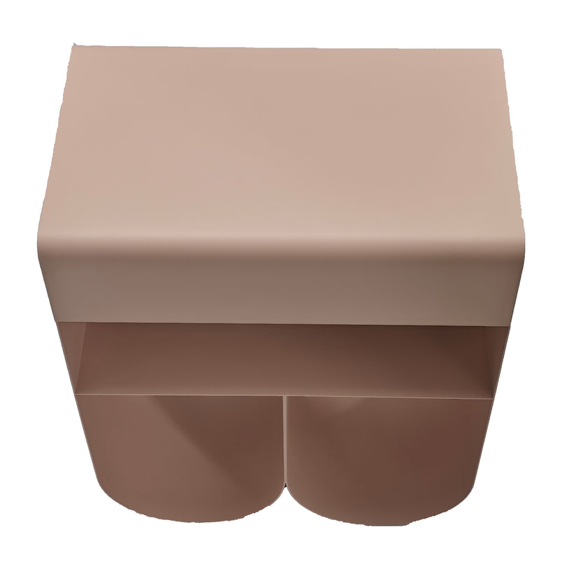 CST12710-BC 40cm Side Table - Rose Smoke