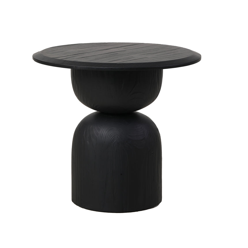 CST8296-NI Round Side Table - Full Black