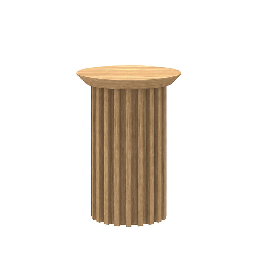 CST8588-CN Round Side Table - Natural Oak