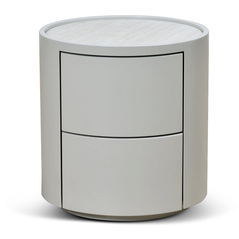 CST8637-IG 44cm Bedside Table - Warm Grey