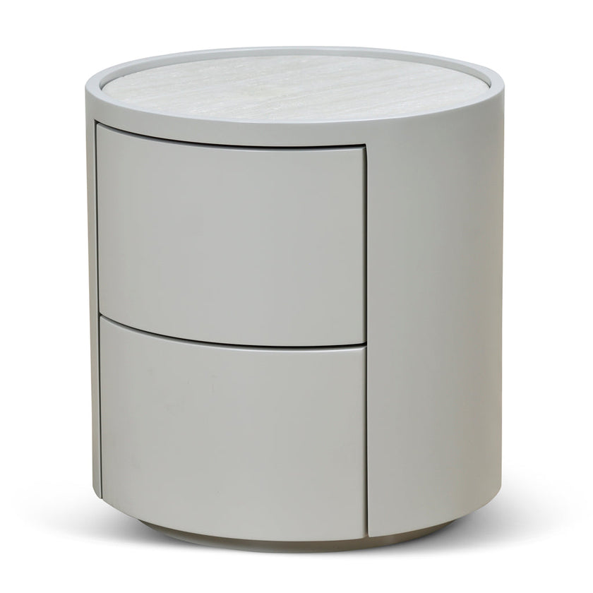 CST8637-IG 44cm Bedside Table - Warm Grey