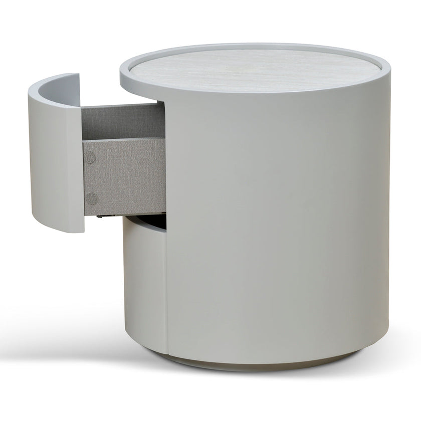 CST8637-IG 44cm Bedside Table - Warm Grey