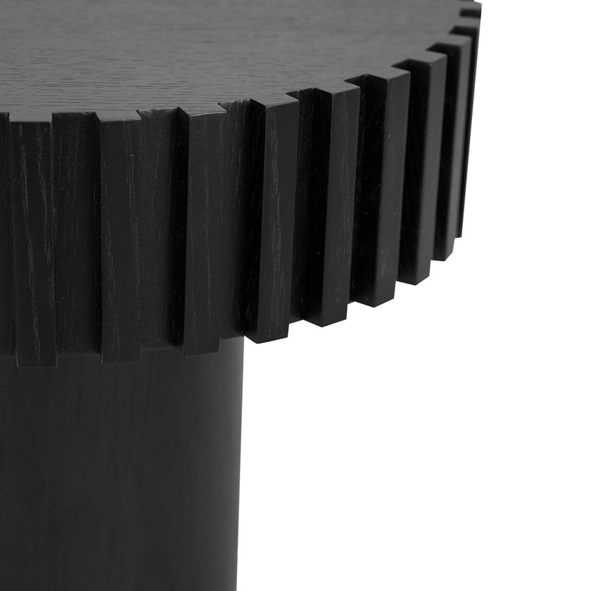 CST8676-CN 50cm Round Side Table - Full Black