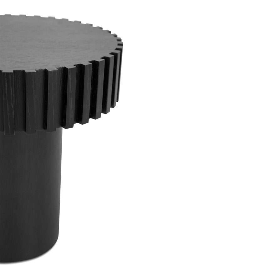 CST8676-CN 50cm Round Side Table - Full Black