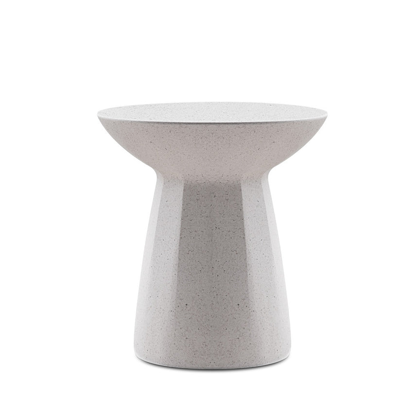 CST8803-NY 42cm Fibre Glass Side Table - White