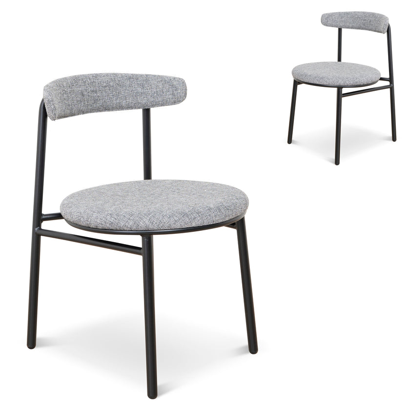 CDC8950-SD Fabric Dining Chair - Lava Grey (Set of 2)