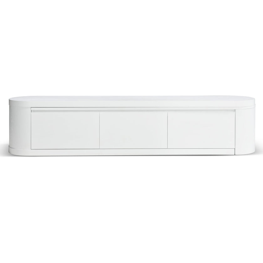 CTV10213-CN Extendable TV Entertainment Unit - Full White Oak