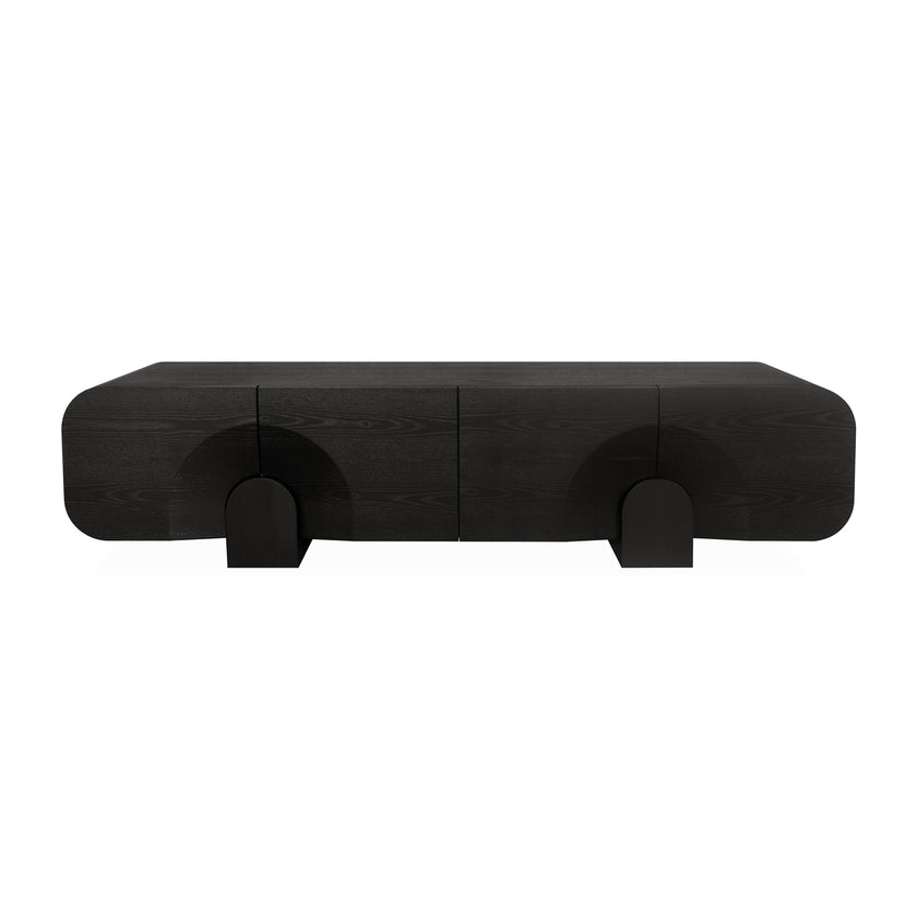 CTV10296-VA 2.2m TV Entertainment Unit - Textured Espresso Black