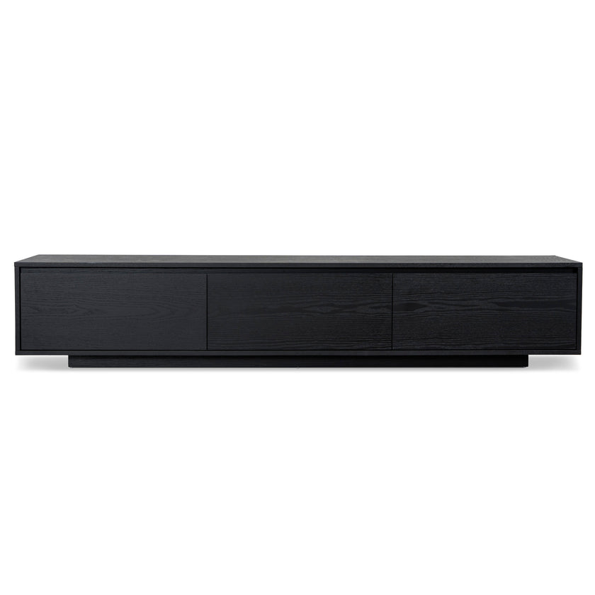 CTV6753-BB-V2 2.3m Wooden Entertainment Unit - Full Black