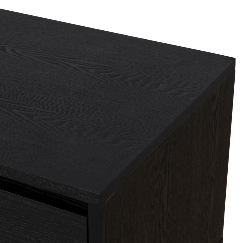 CTV6753-BB-V2 2.3m Wooden Entertainment Unit - Full Black