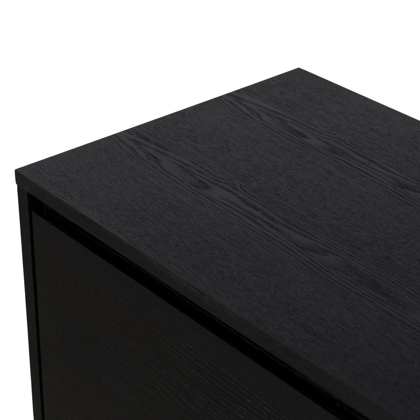CTV6753-BB-V2 2.3m Wooden Entertainment Unit - Full Black