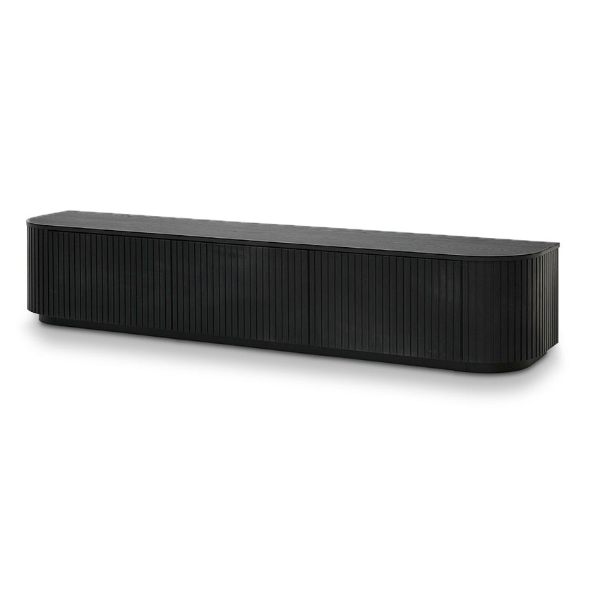 CTV8309-CN 2.4m TV Unit - Full Black Oak