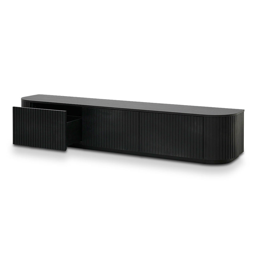 CTV8309-CN 2.4m TV Unit - Full Black Oak