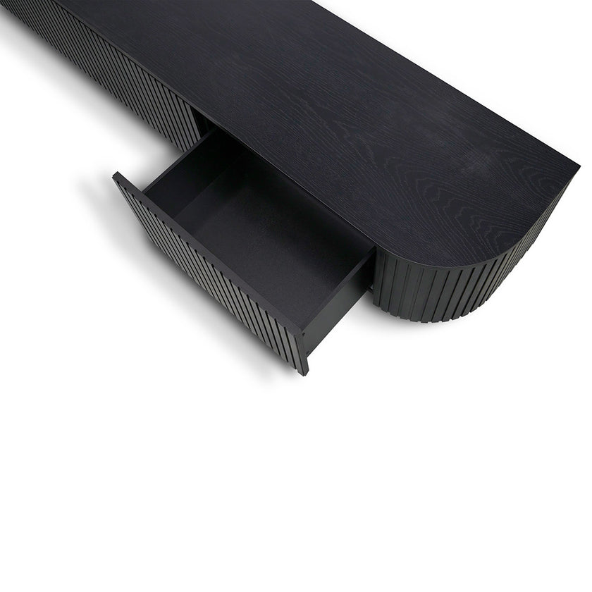 CTV8309-CN 2.4m TV Unit - Full Black Oak