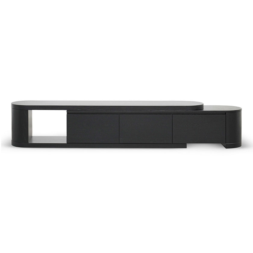 CTV8486-CN Extendable TV Entertainment Unit - Full Black Oak