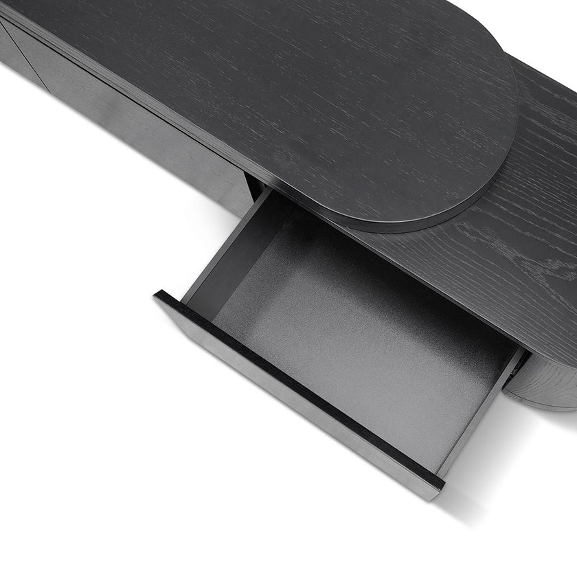 CTV8486-CN Extendable TV Entertainment Unit - Full Black Oak