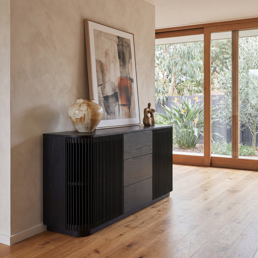 CDT8578-DW 1.6m Sideboard Unit - Full Black