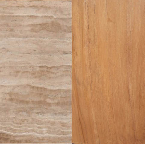 CDT10263-NI 2.8m Travertine Dining Table - Natural