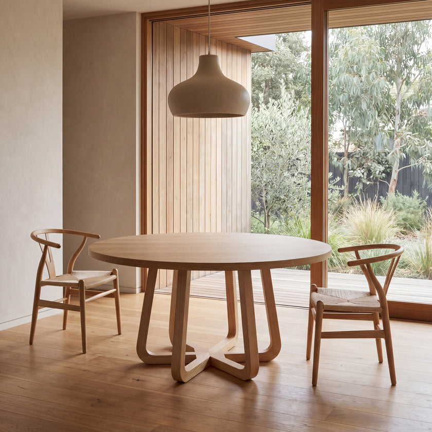 CDT8679-CN 1.5m Round Dining Table - Natural