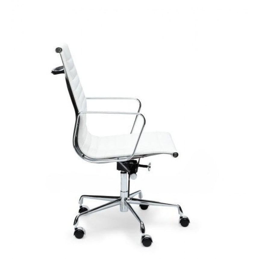 Ex Display - COC111 Leather Office Chair - White