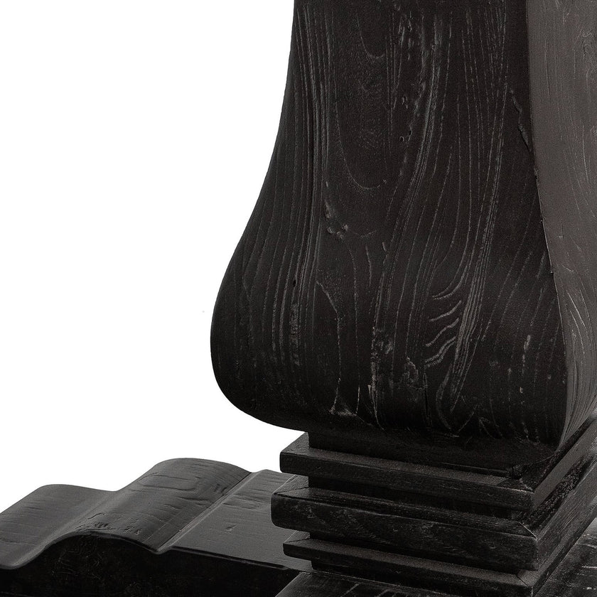 CDT6067 1.4m Natural Round Dining Table - Black Base