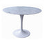Ex Display - CDT351A Marble Dining Table 120cm - Aluminium