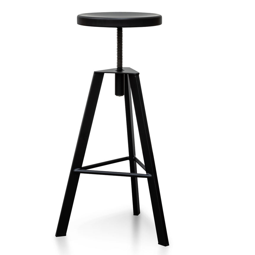 CBS8358-BS Pepper Boucle Bar Stool - Brushed Gold Base
