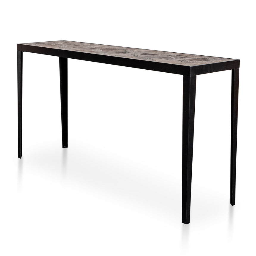 CDT6555-DW 120cm Console Table - Natural with Black Legs