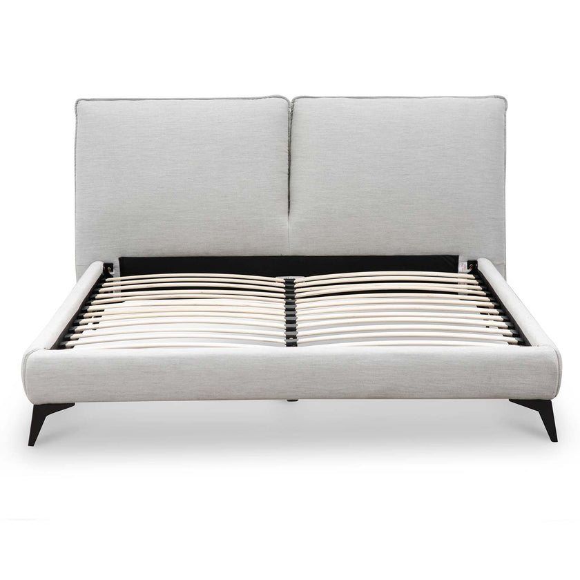 CBD6636-YO Fabric Queen Bed - Pearl Grey