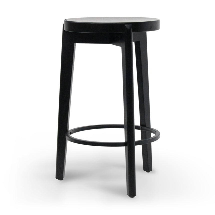 CBS2942-NH 65cm Wooden Seat Bar Stool - Black