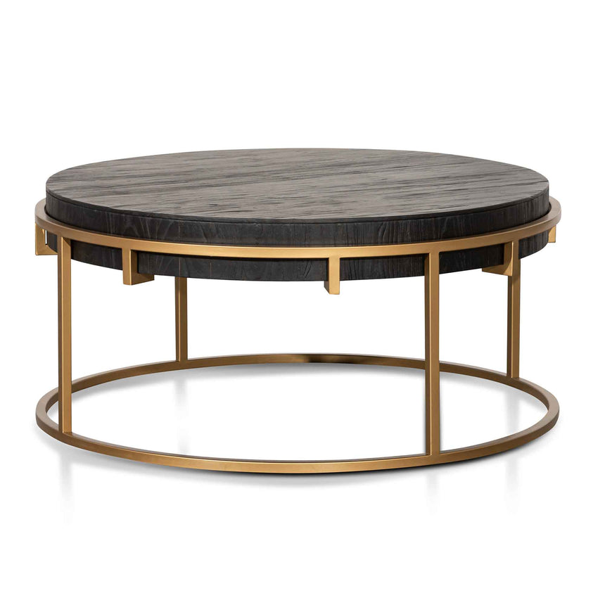 CCF6952-NI 100cm Round Coffee Table - Black