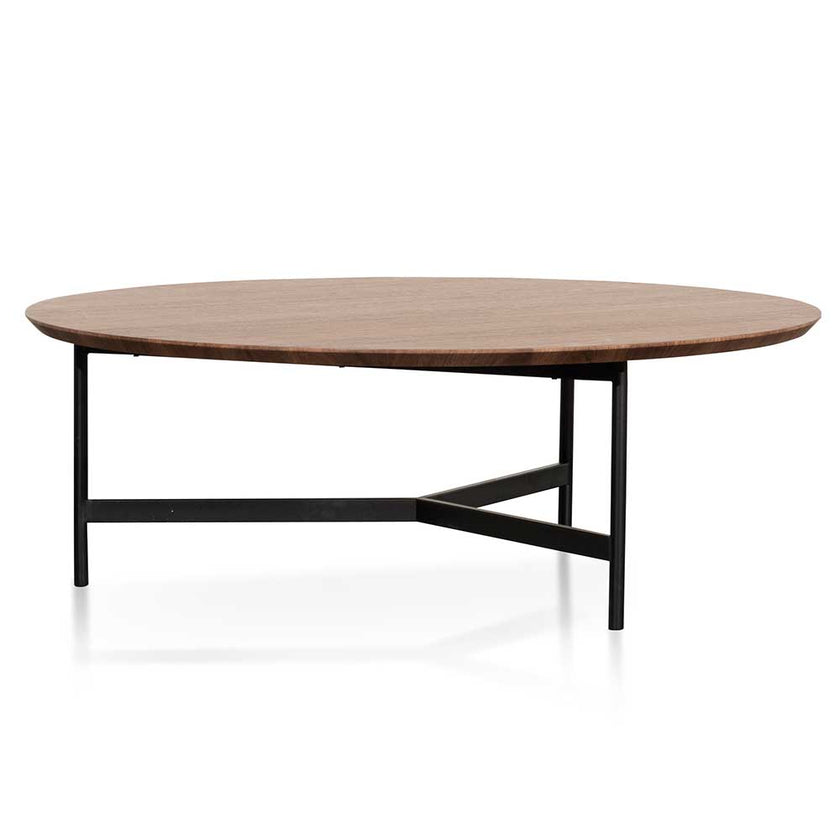 CCF6422-CN 100cm Wooden Round Coffee Table - Walnut - Last one