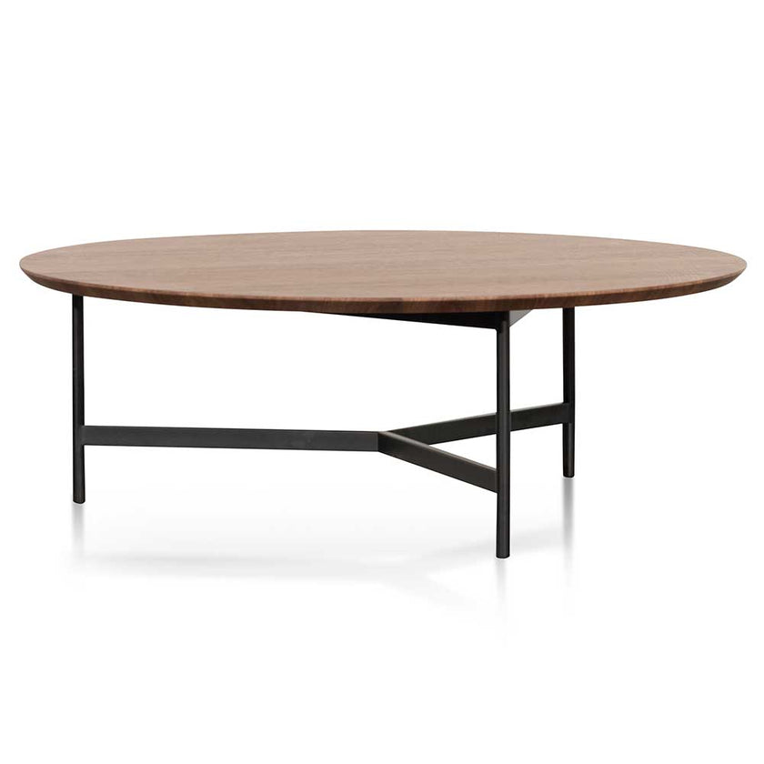 CCF6422-CN 100cm Wooden Round Coffee Table - Walnut - Last one