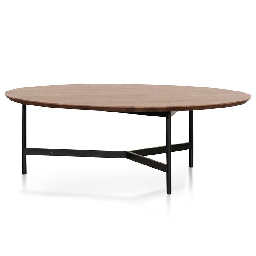 CCF6422-CN 100cm Wooden Round Coffee Table - Walnut - Last one