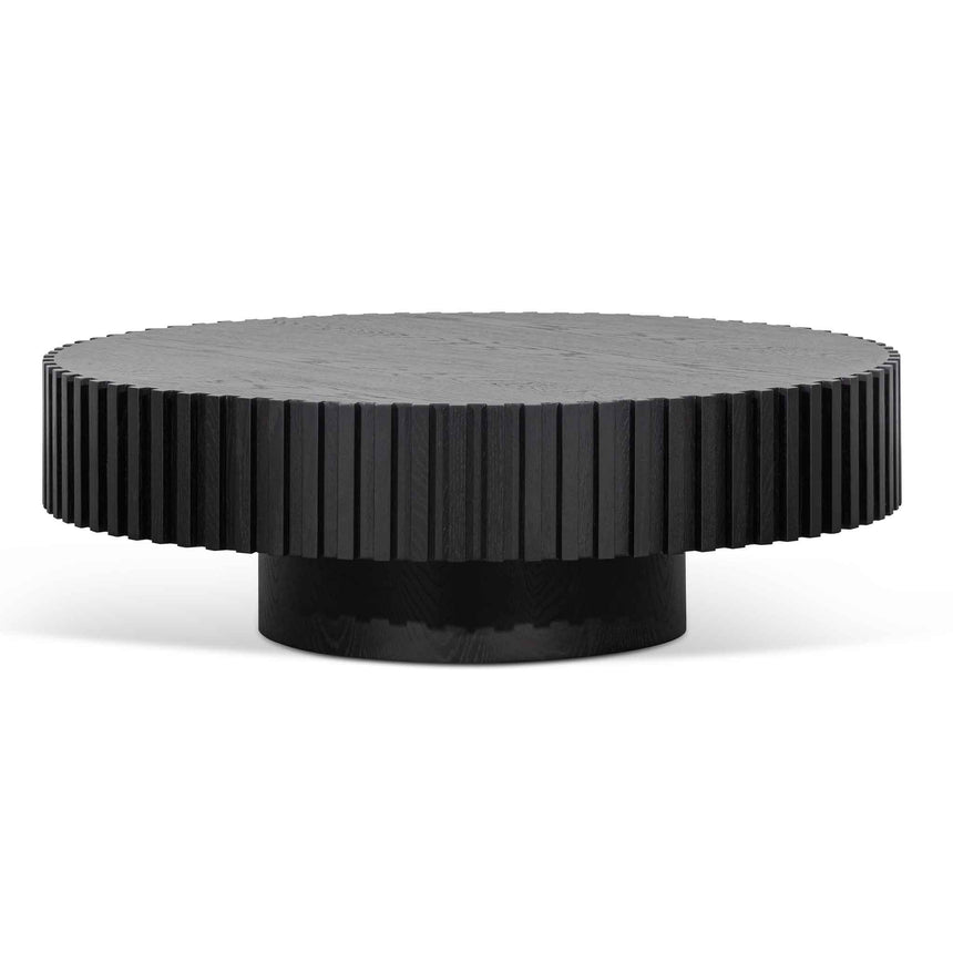 CCF6453-CN Oak Round Coffee Table - Black