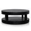CCF6482-NI 100cm Round Coffee Table - Full Black