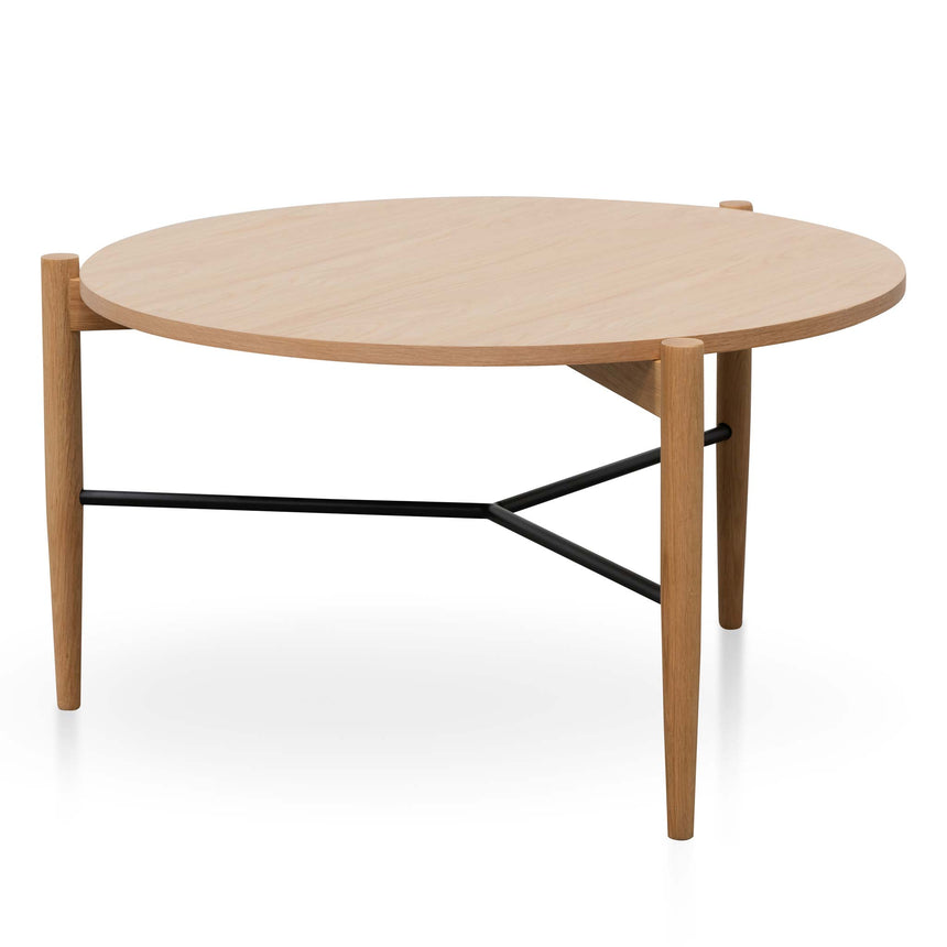 CCF6426-CN 100cm Wooden Round Coffee Table - Walnut