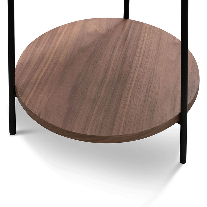 CCF6849-DW 44cm Round Side Table - Walnut