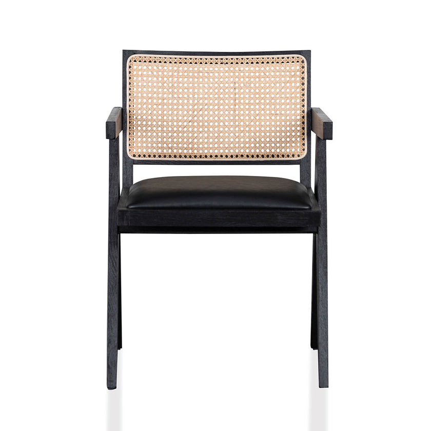 CDC6992-CH Rattan Dining Chair - Black