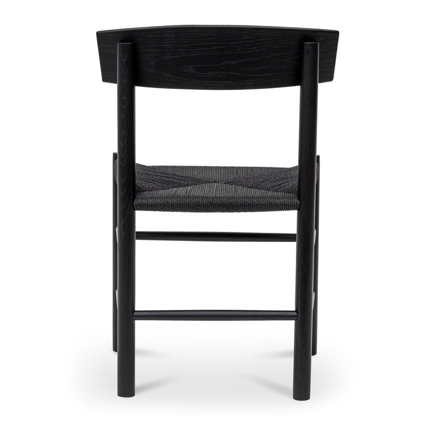 CDC8014-OW Rattan Dining Chair - Full Black (Set of 2)