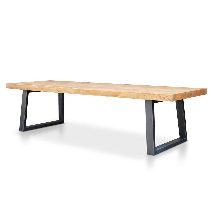 CDT056 Reclaimed Elm Wood 3m Dining Table - 120cm (W)