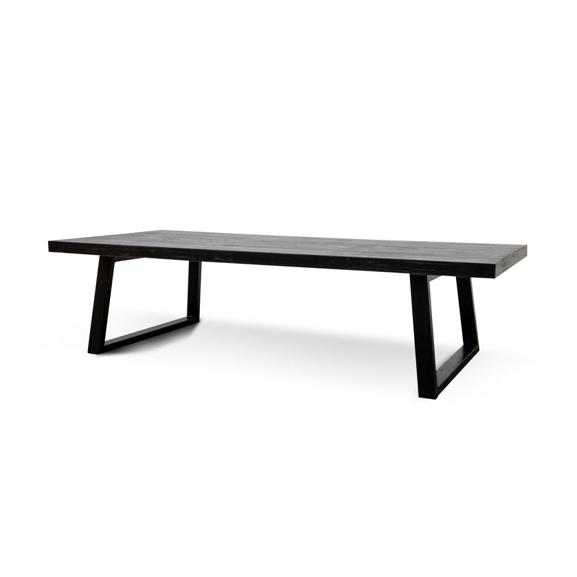 CDT2746 3m Reclaimed Dining Table - Full Black