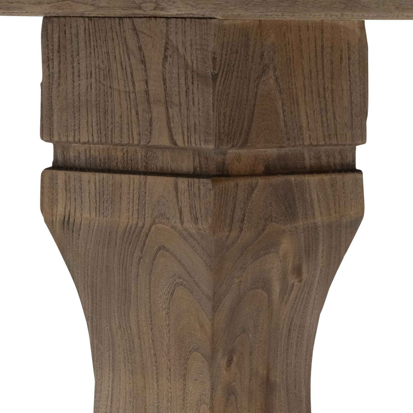 CDT514 3m Reclaimed Elm Dining Table - Rustic Natural
